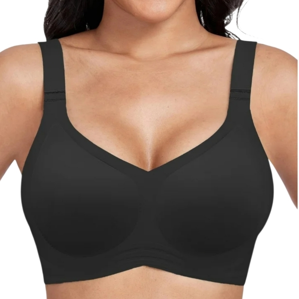 Daystry Black wire free comfort bra xxl thick straps